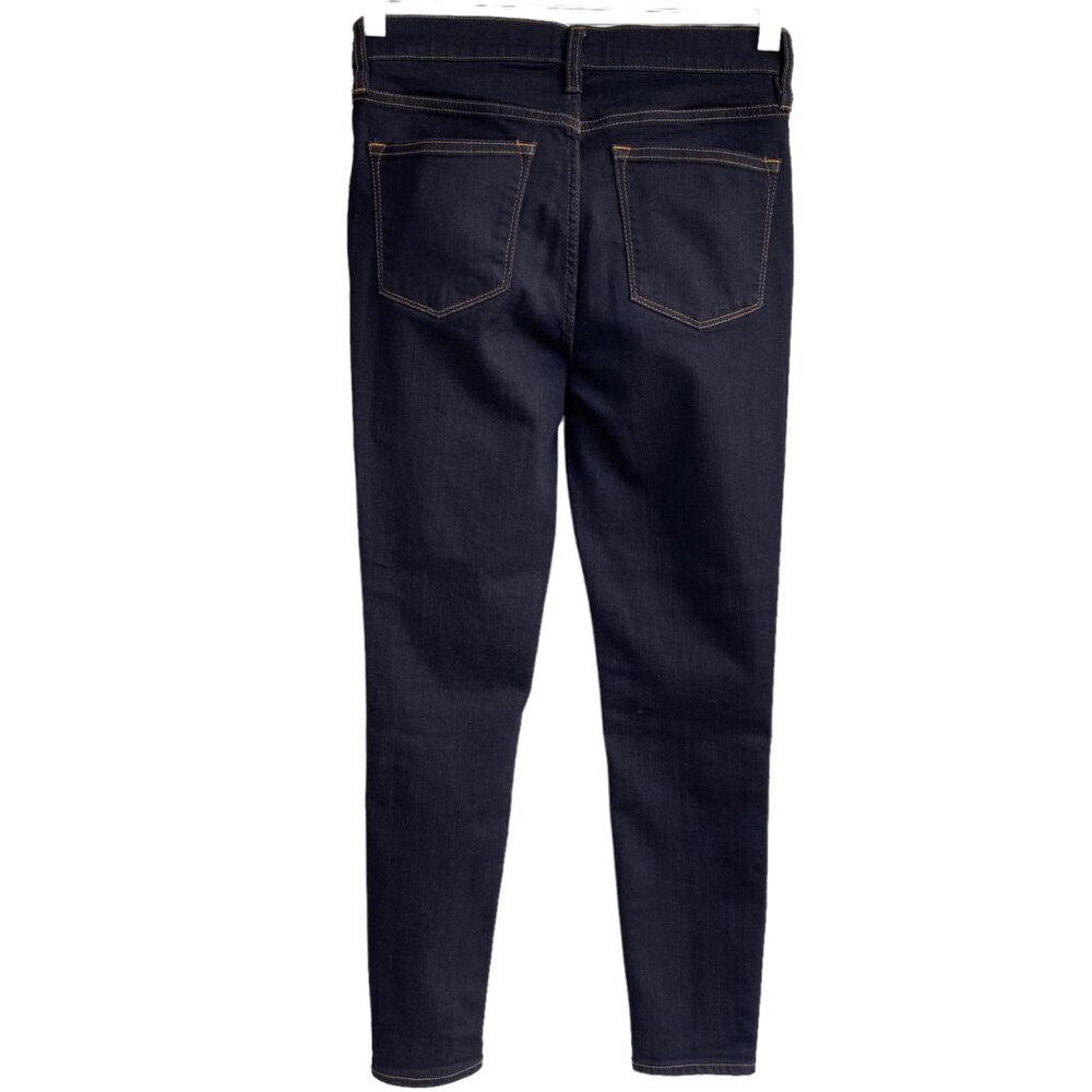 J. Crew Mercantile Women's Skinny Jeans Size 26 Actual 28X29 Dark Wash Stretch - Picture 3 of 16
